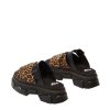 Sandały Dr. Martens MATTISON SLIDE Light Tan Mini Leopard Spot Hair On 41110200